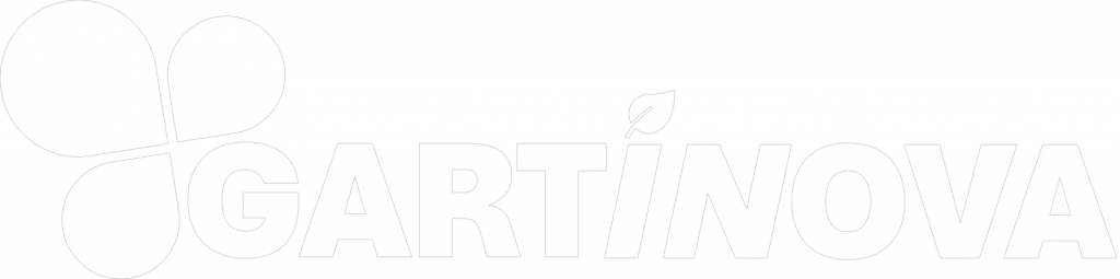 Logo light von GARTINOVA. Wir planen und bauen Ihre Außenanlage – von Pflasterarbeiten über Mauerbau bis hin zu Zaunsystemen.