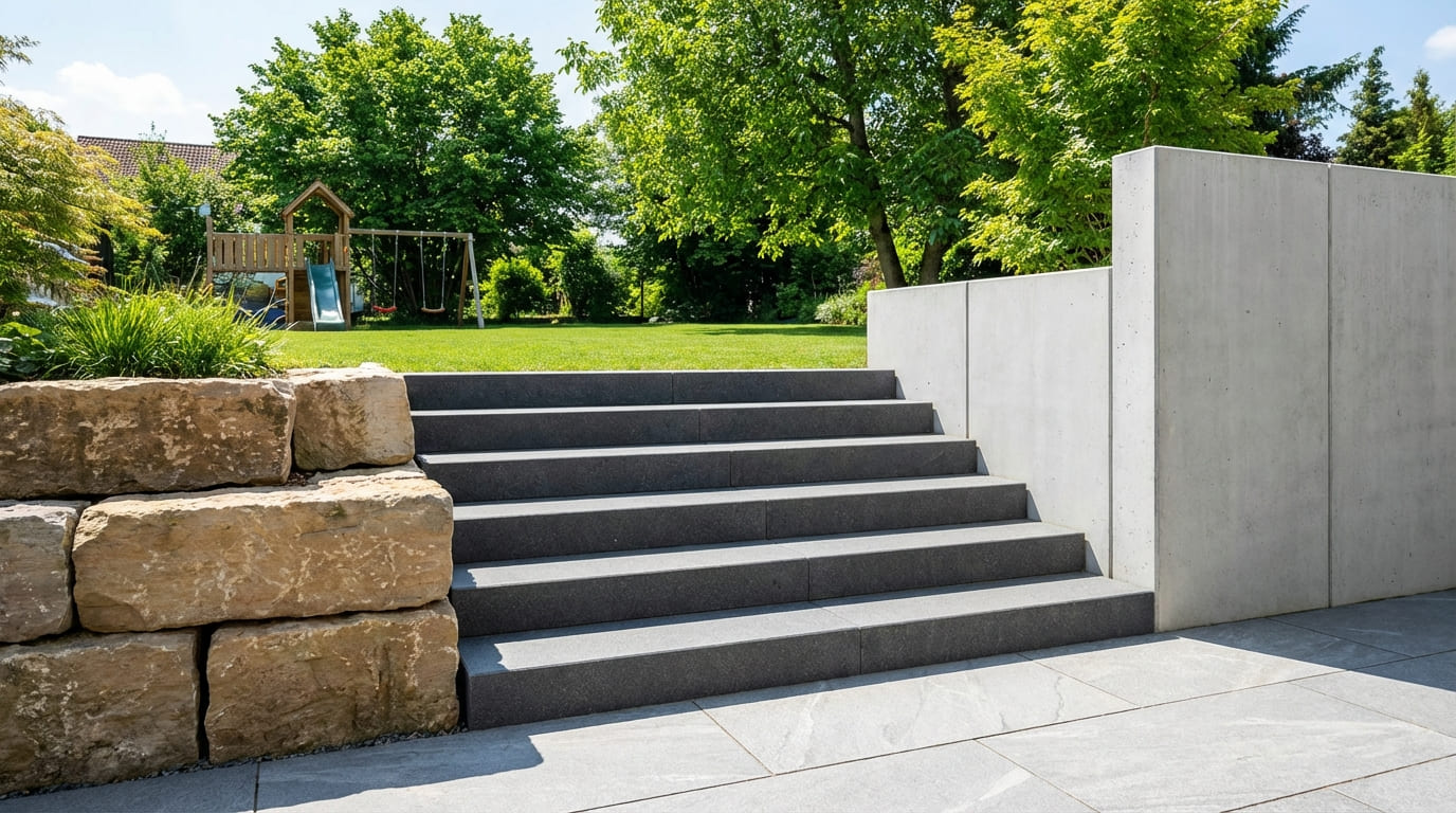 Gartinova plant und baut Treppen für Gärten und Außenanlagen in Herne und im Ruhrgebiet